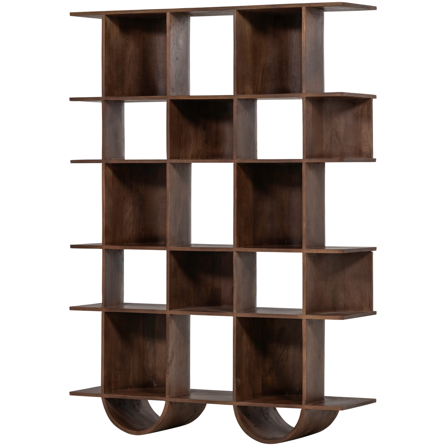 SINNE BUCHERREGAL MANGO HOLZ NUSSBAUM 180x130CM 377508-W