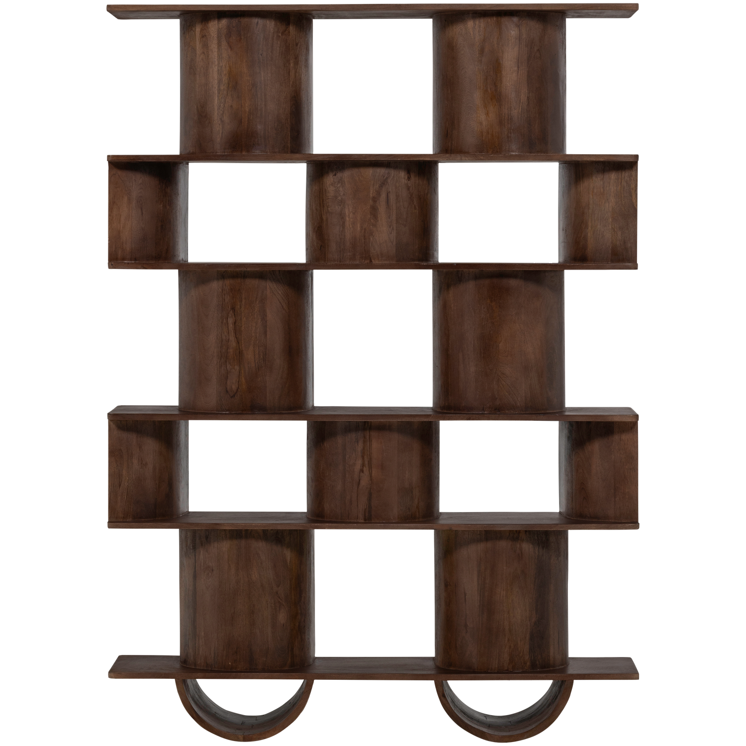 SINNE BUCHERREGAL MANGO HOLZ NUSSBAUM 180x130CM 377508-W – Bild 5