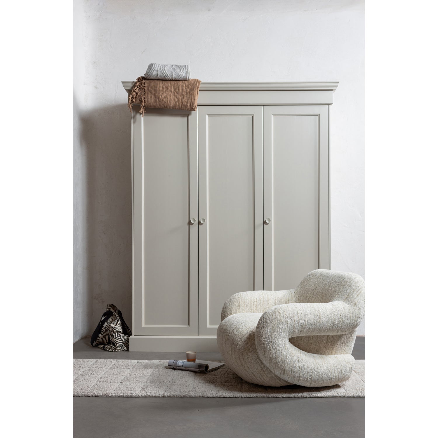 FOLKE SESSEL CHENILLE NATUR MELANGE 377484-N – Bild 2