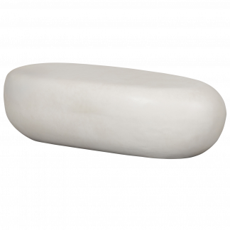 PEBBLE COUCHTISCH WEISS 28x100x43CM 377515-W