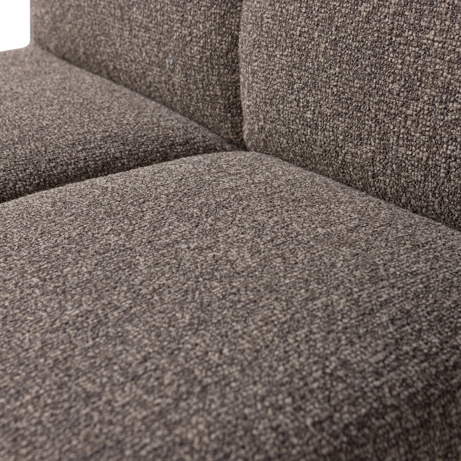 MOJO ESSBANK 84CM MIT RUCKENLEHNE BOUCLE BRAUN MELANGE 377519-BM – Bild 7