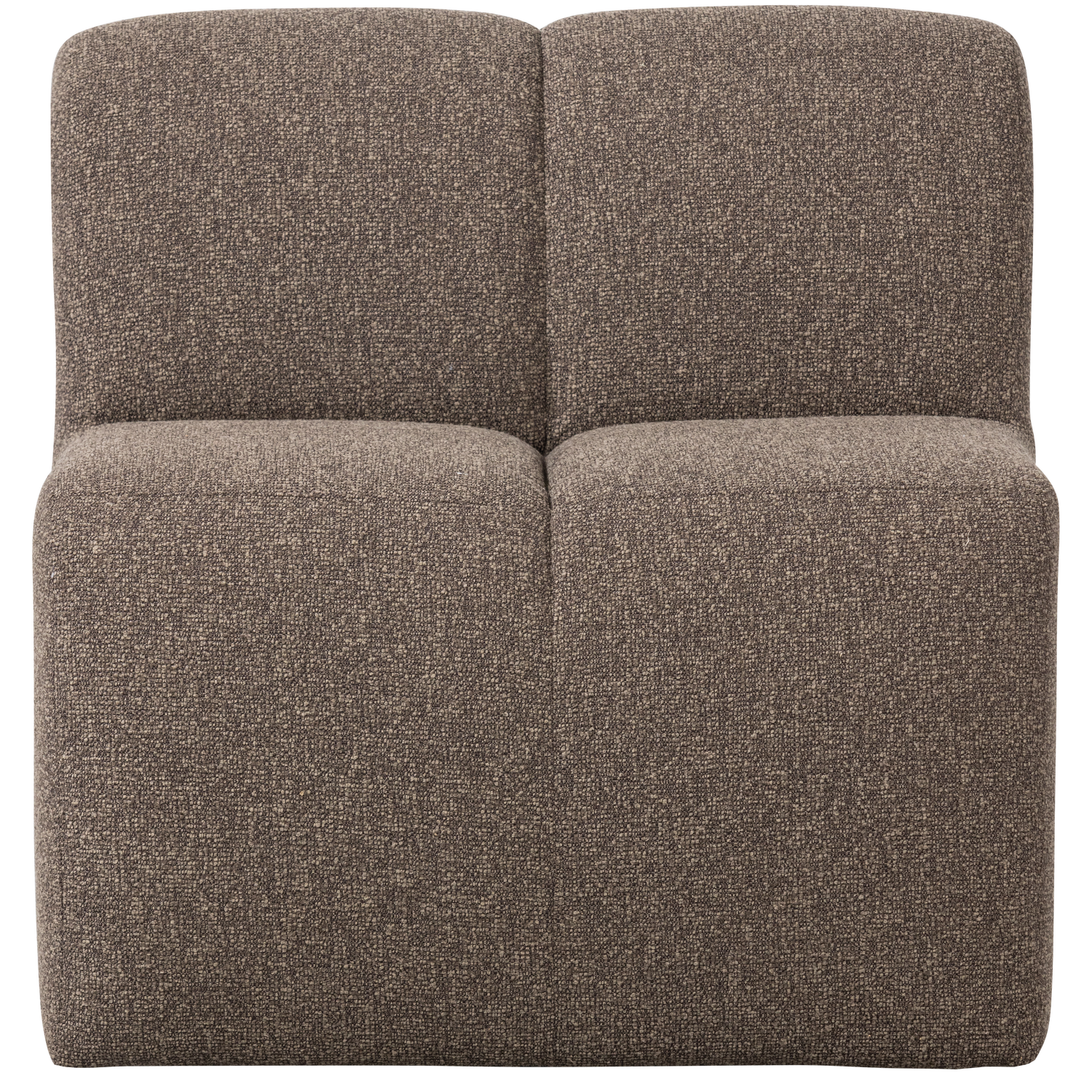 MOJO ESSBANK 84CM MIT RUCKENLEHNE BOUCLE BRAUN MELANGE 377519-BM – Bild 2
