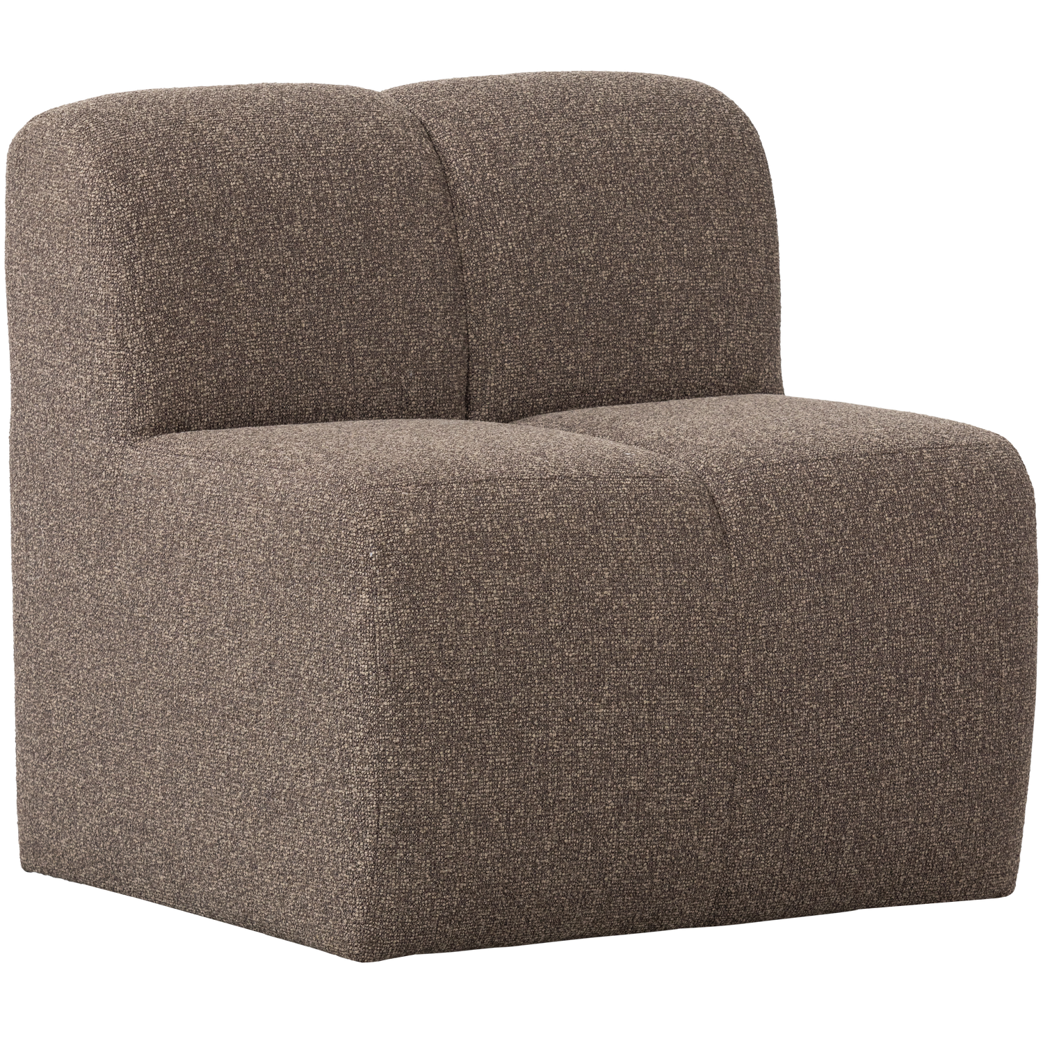 MOJO ESSBANK 84CM MIT RUCKENLEHNE BOUCLE BRAUN MELANGE 377519-BM – Bild 3