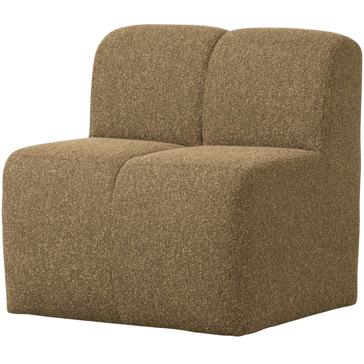 MOJO ESSBANK 84CM MIT RUCKENLEHNE BOUCLE GELBBRAUN MELANGE 377519-GM
