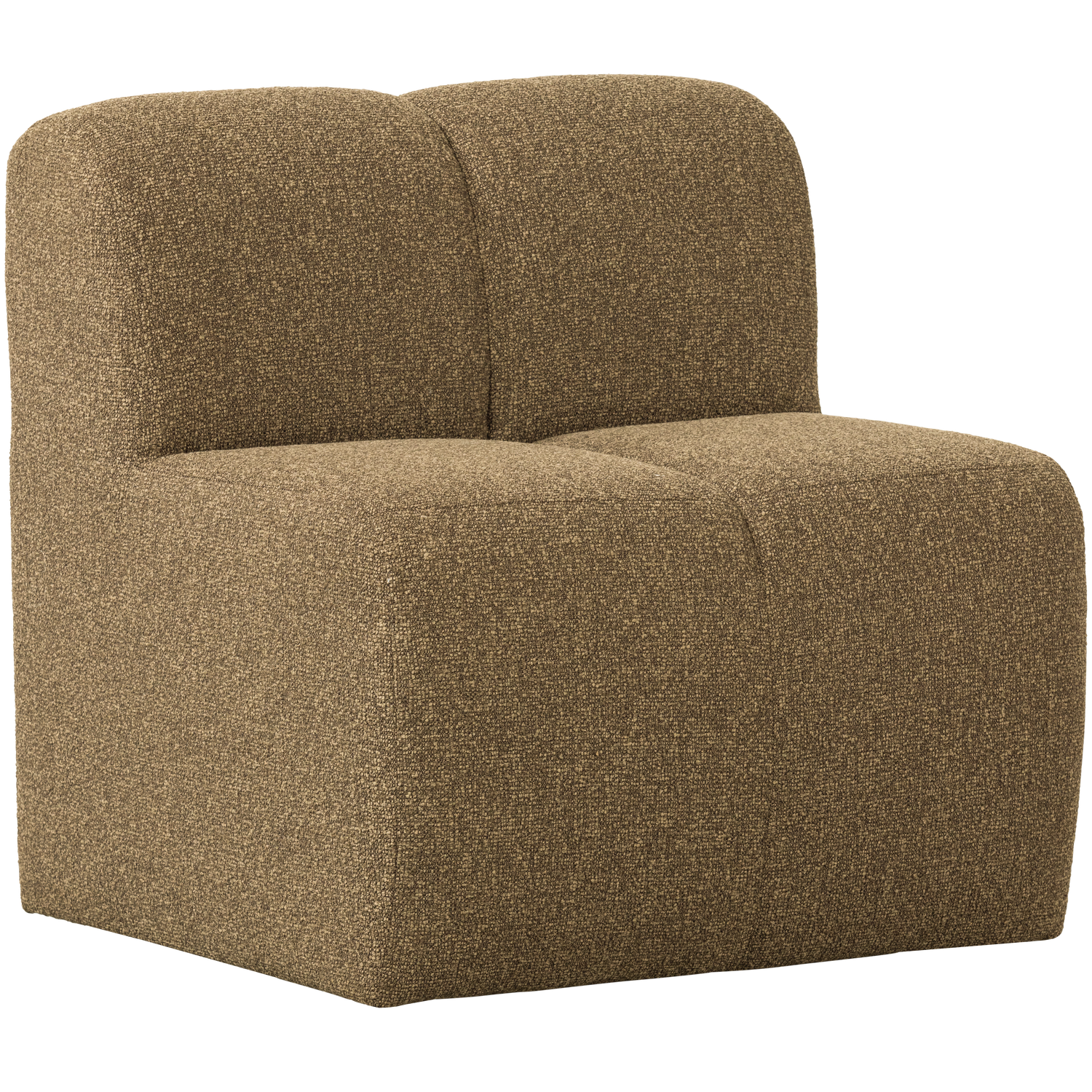 MOJO ESSBANK 84CM MIT RUCKENLEHNE BOUCLE GELBBRAUN MELANGE 377519-GM – Bild 3