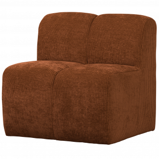 MOJO ESSBANK 84CM MIT RUCKENLEHNE GERIPPTER ROSTBRAUN 377519-R