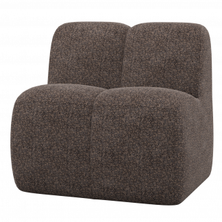 MOJO ESSBANK 84 CM MIT RUCKENLEHNE WOLLE BRAUN 377519-WB