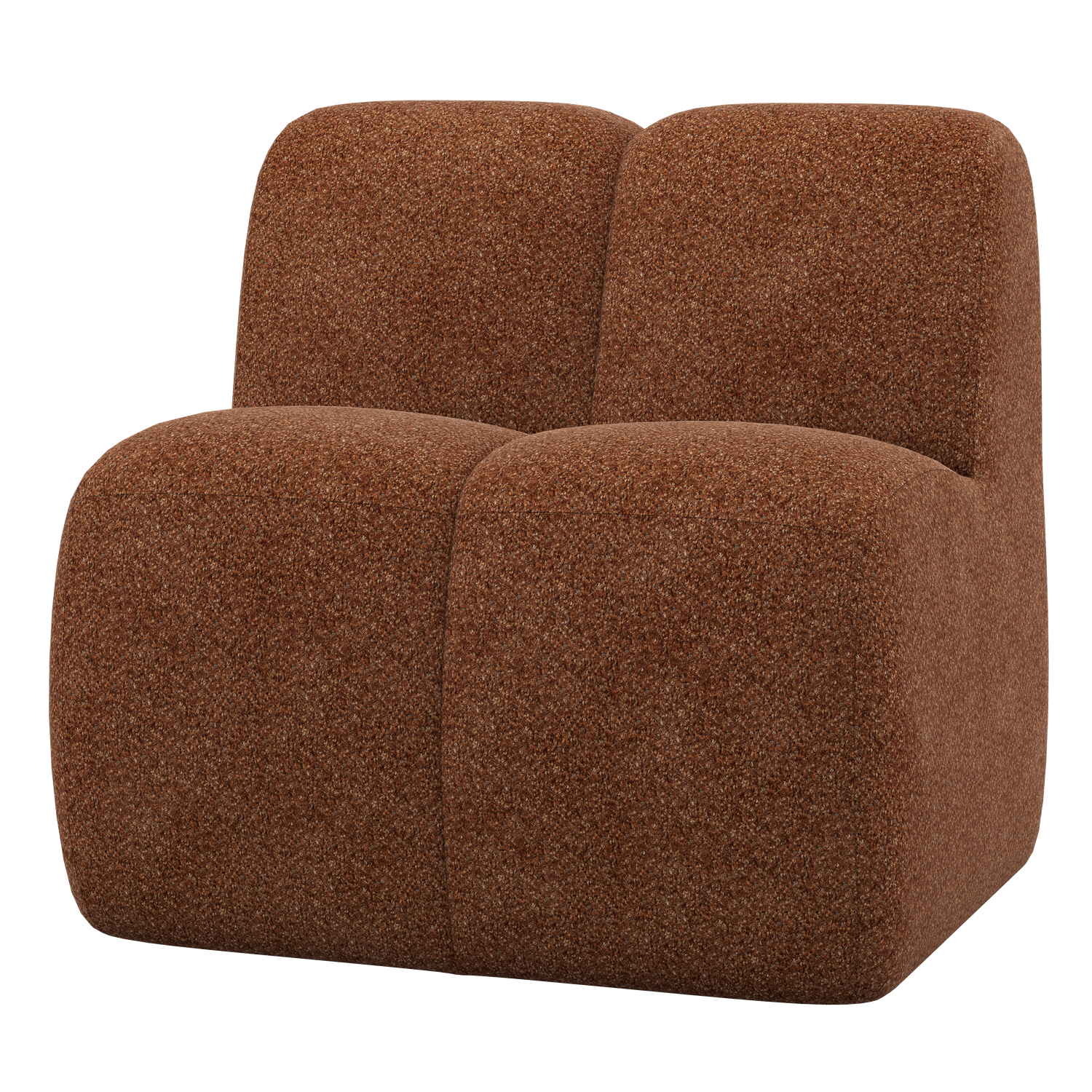 MOJO ESSBANK 84 CM MIT RUCKENLEHNE WOLLE ROSTBRAUN 377519-WR