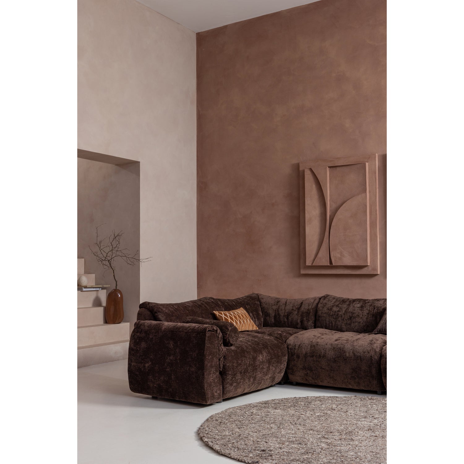 BAGGY 1-SITZER ELEMENT 3D CHENILLE DUNKELBRAUN 377520-DB – Bild 3