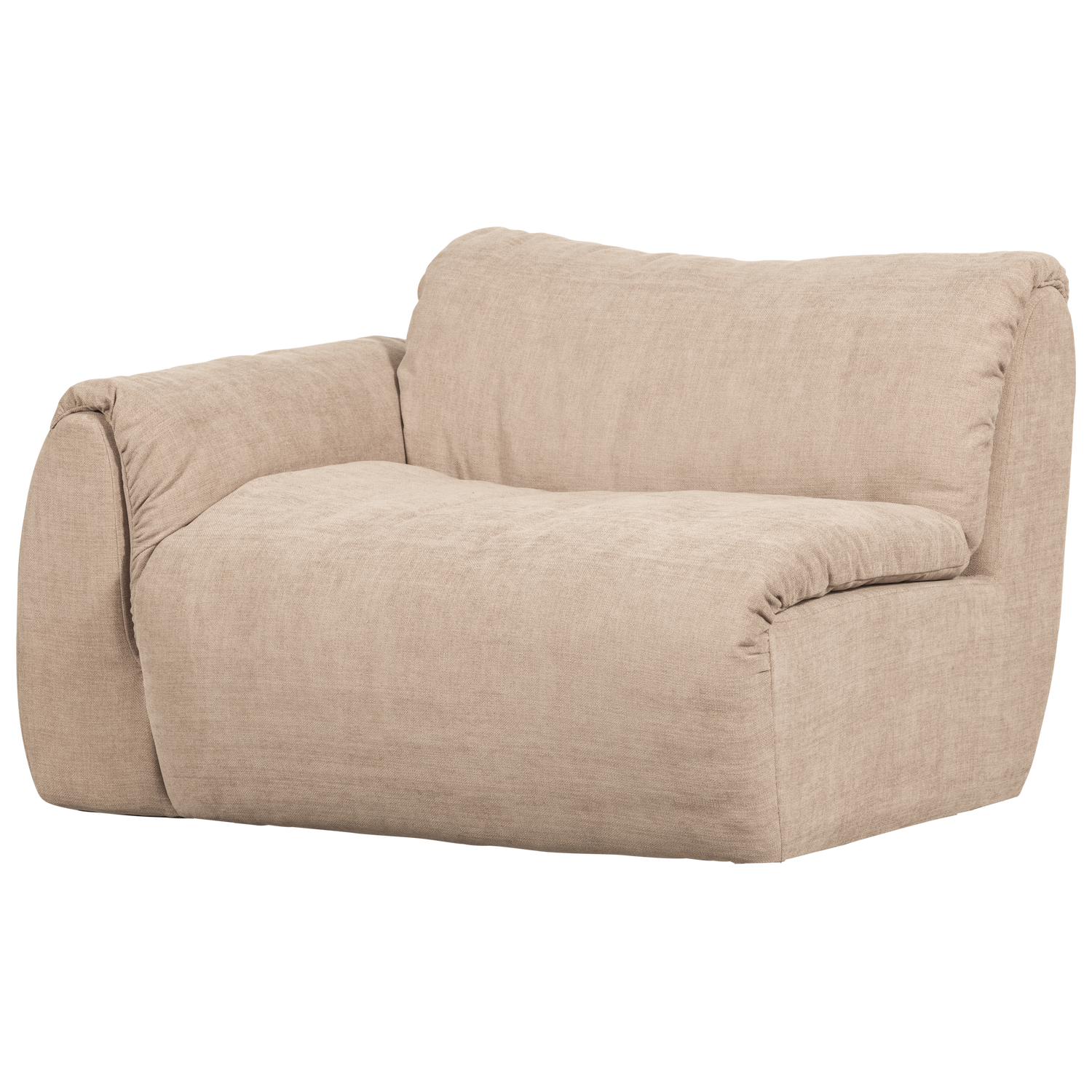 BAGGY 1-SITZER ELEMENT ARM LINKS GEWEBTE CHENILLE SAND 377521-SN
