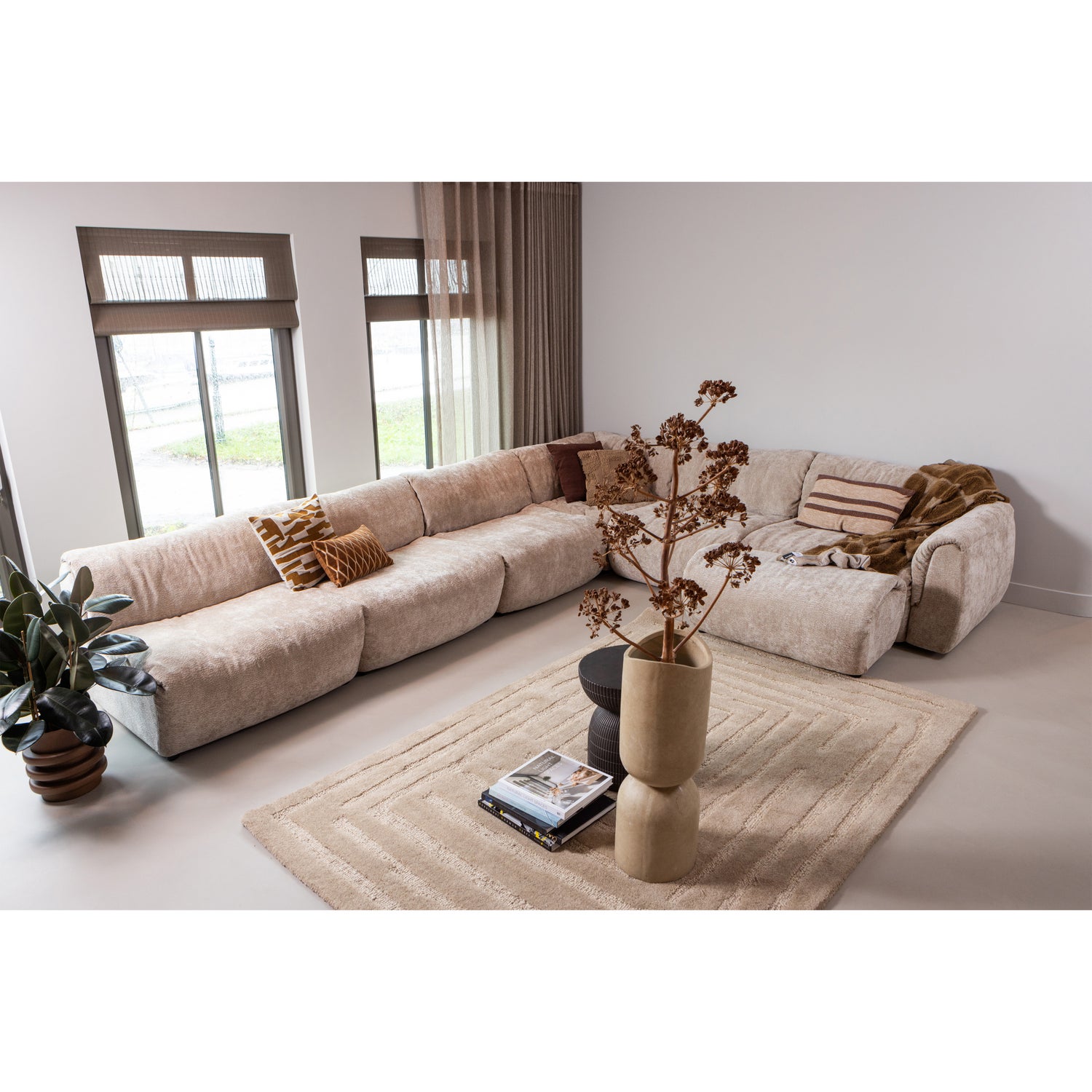 BAGGY 1-SITZER ELEMENT ARM RECHTS 3D CHENILLE SAND 377522-SA – Bild 3
