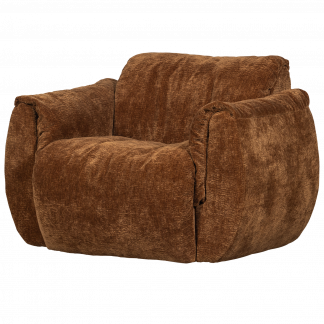 BAGGY DREHSESSEL 3D CHENILLE MITTELBRAUN 377526-MB