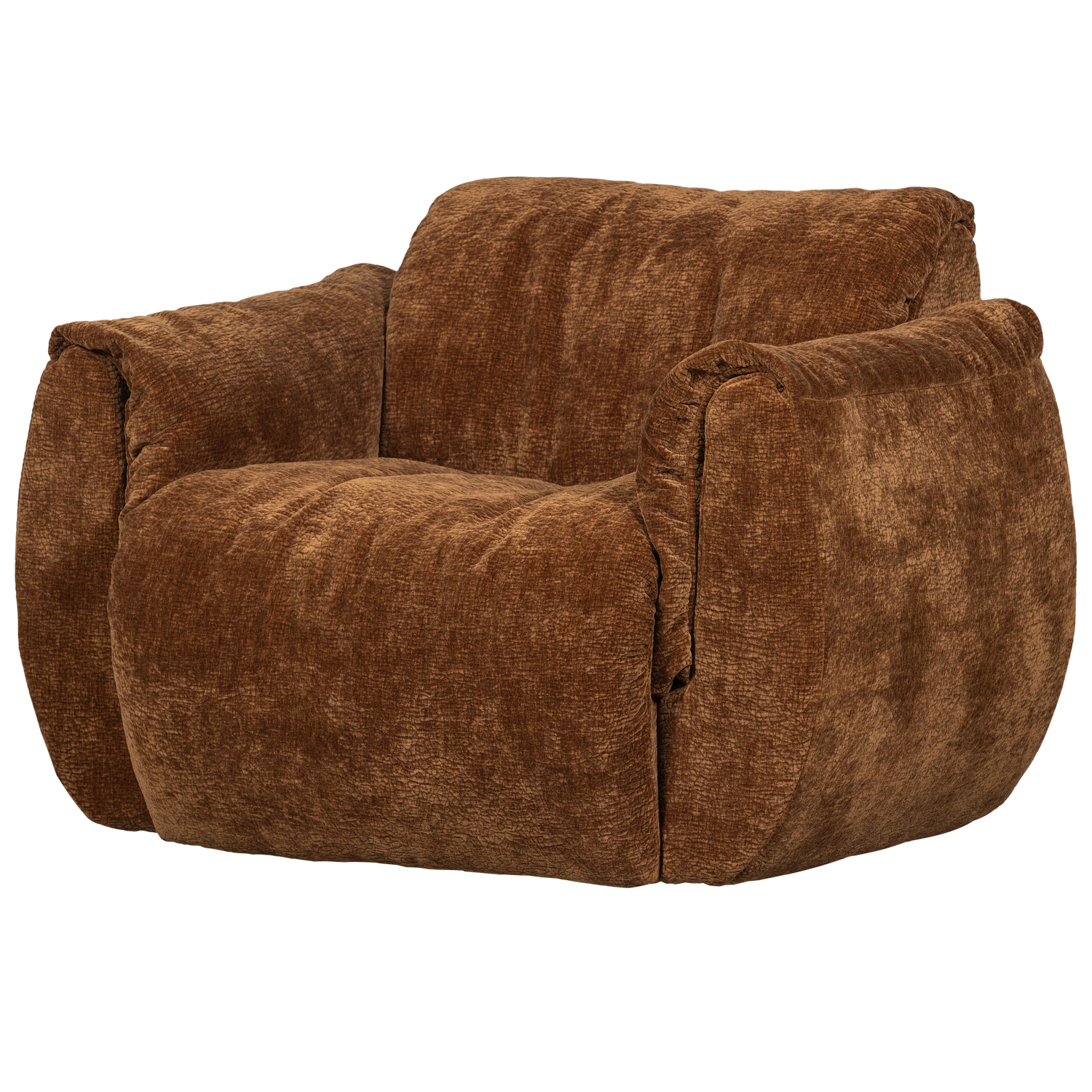 BAGGY DREHSESSEL 3D CHENILLE MITTELBRAUN 377526-MB