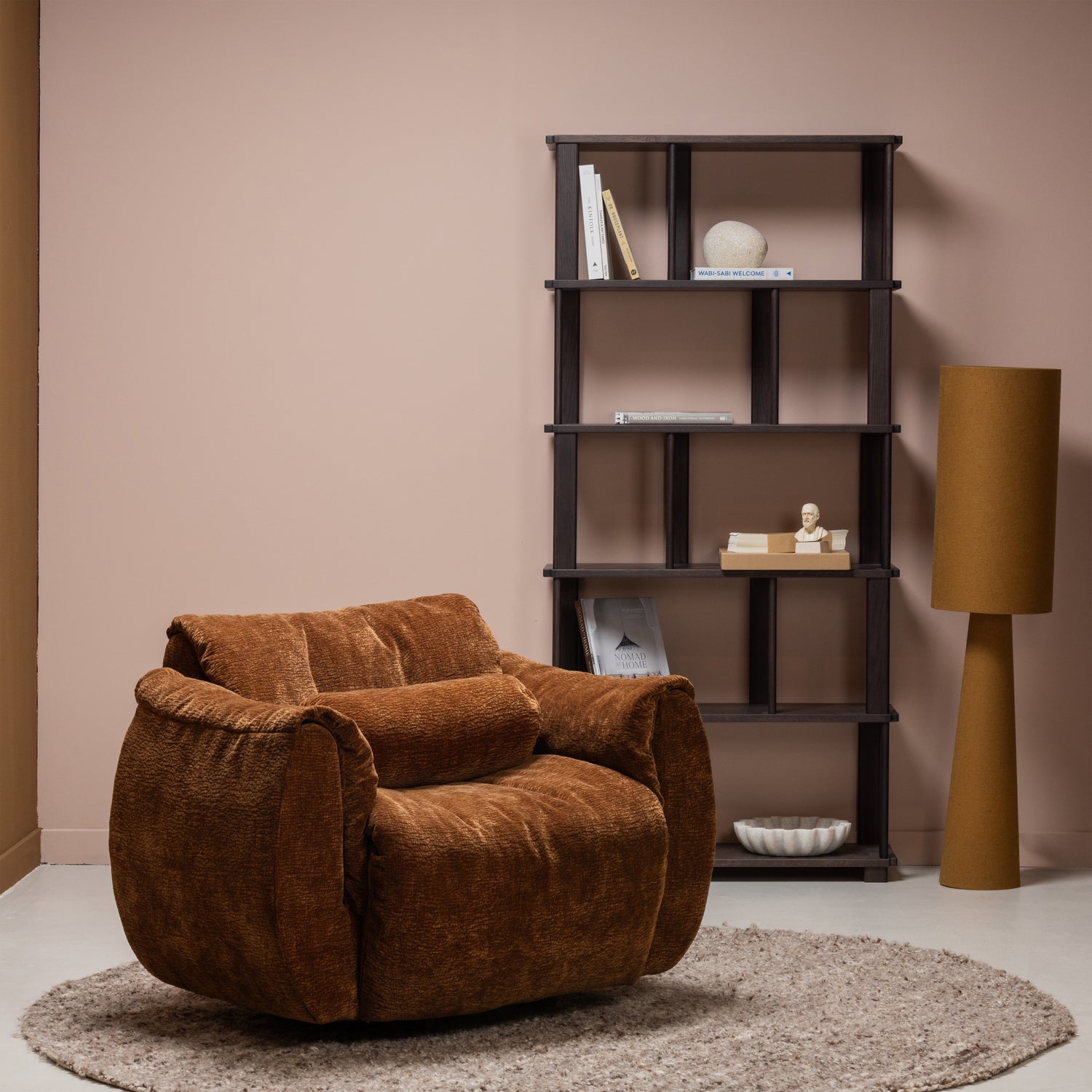 RISS BUCHERREGAL EICHE MYSTIC BROWN 186x90CM 377499-M – Bild 2
