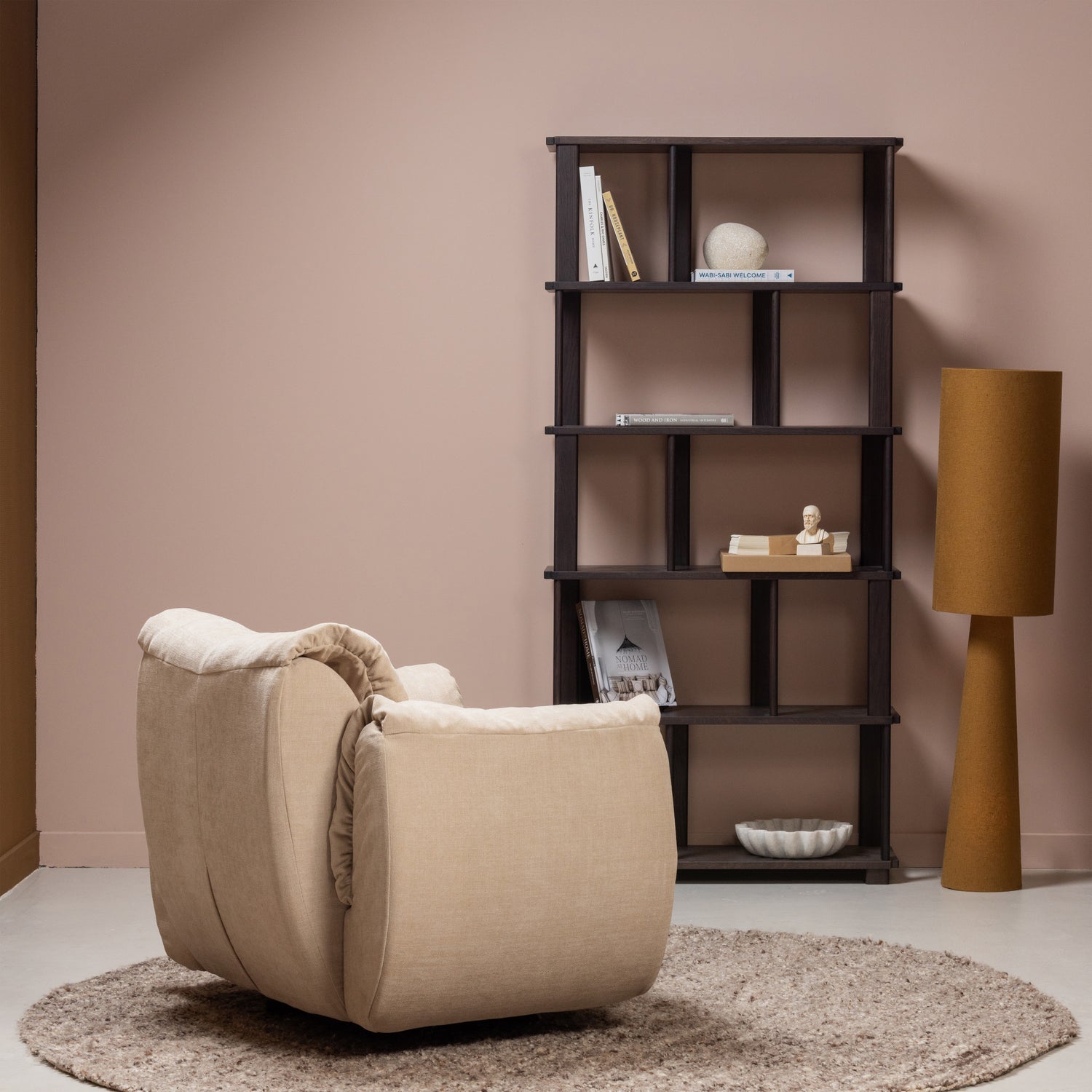 RISS BUCHERREGAL EICHE MYSTIC BROWN 186x90CM 377499-M – Bild 3