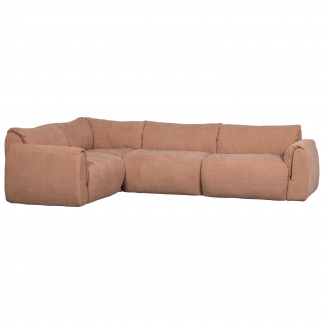 BAGGY ECKBANK LINKS GEWEBTE CHENILLE ALTROSA 377528-OP