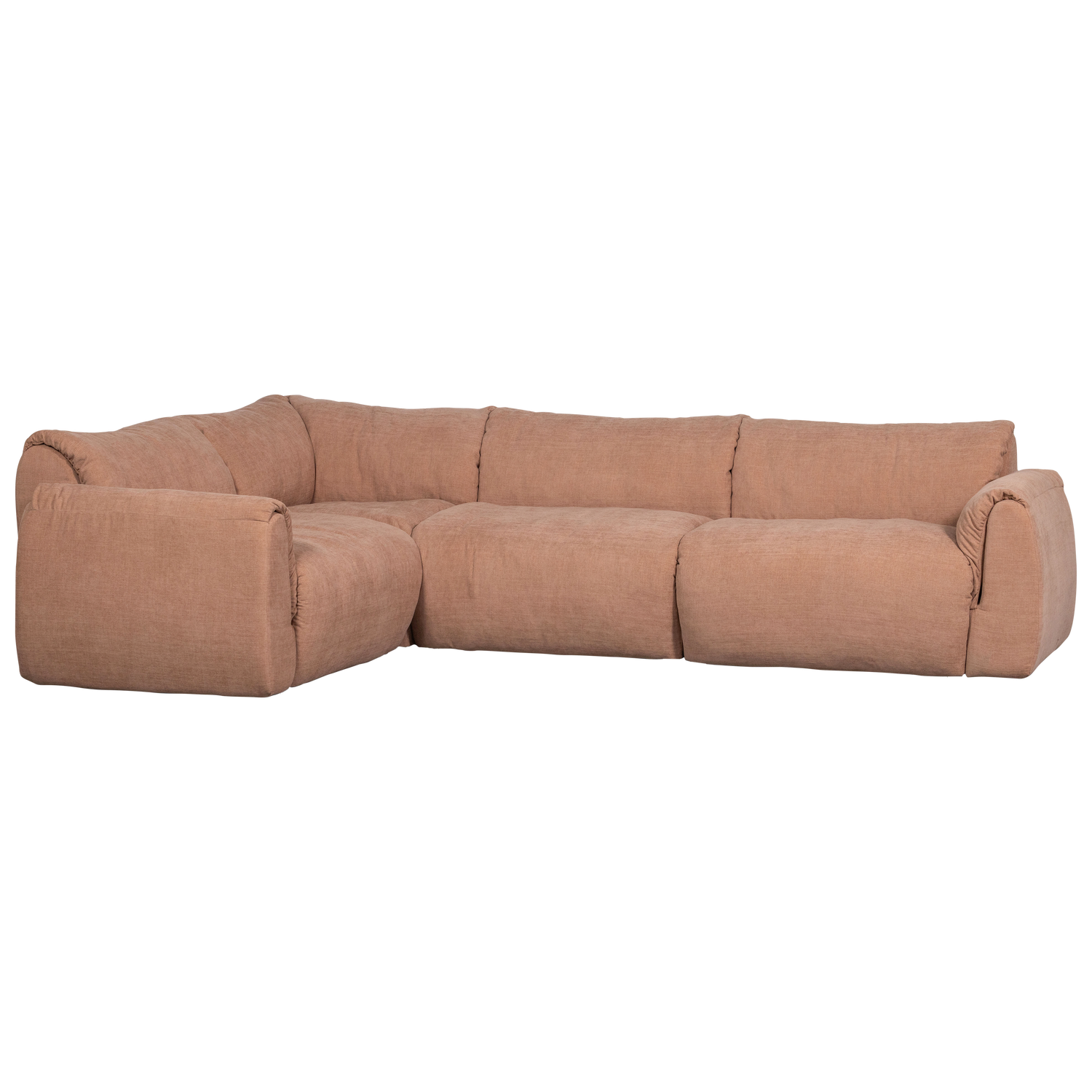 BAGGY ECKBANK LINKS GEWEBTE CHENILLE ALTROSA 377528-OP