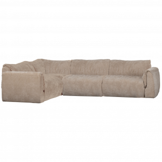 BAGGY ECKBANK LINKS 3D CHENILLE SAND 377528-SA