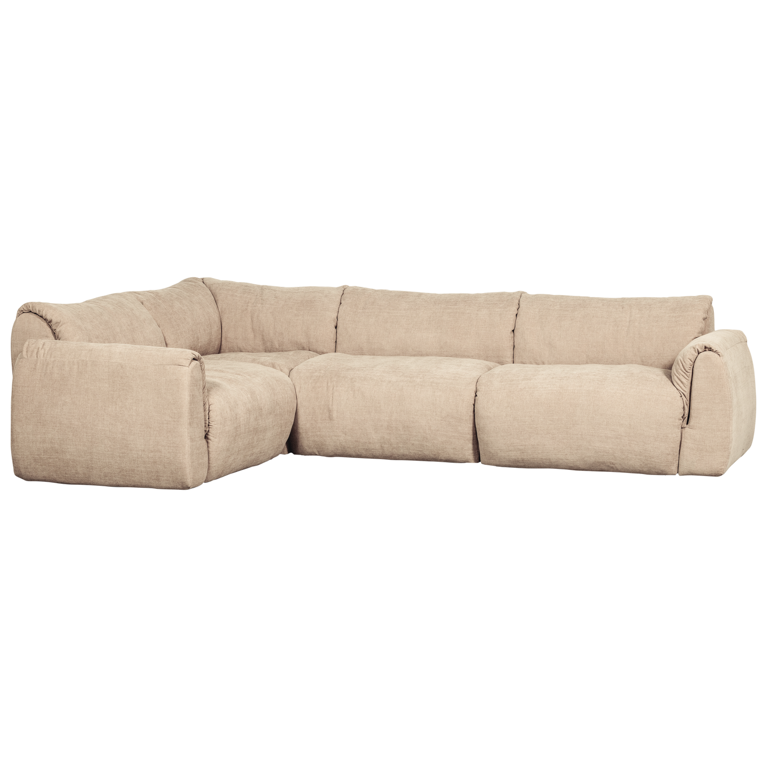 BAGGY ECKBANK LINKS GEWEBTE CHENILLE SAND 377528-SN