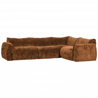 BAGGY ECKBANK RECHTS 3D CHENILLE MITTELBRAUN 377529-MB