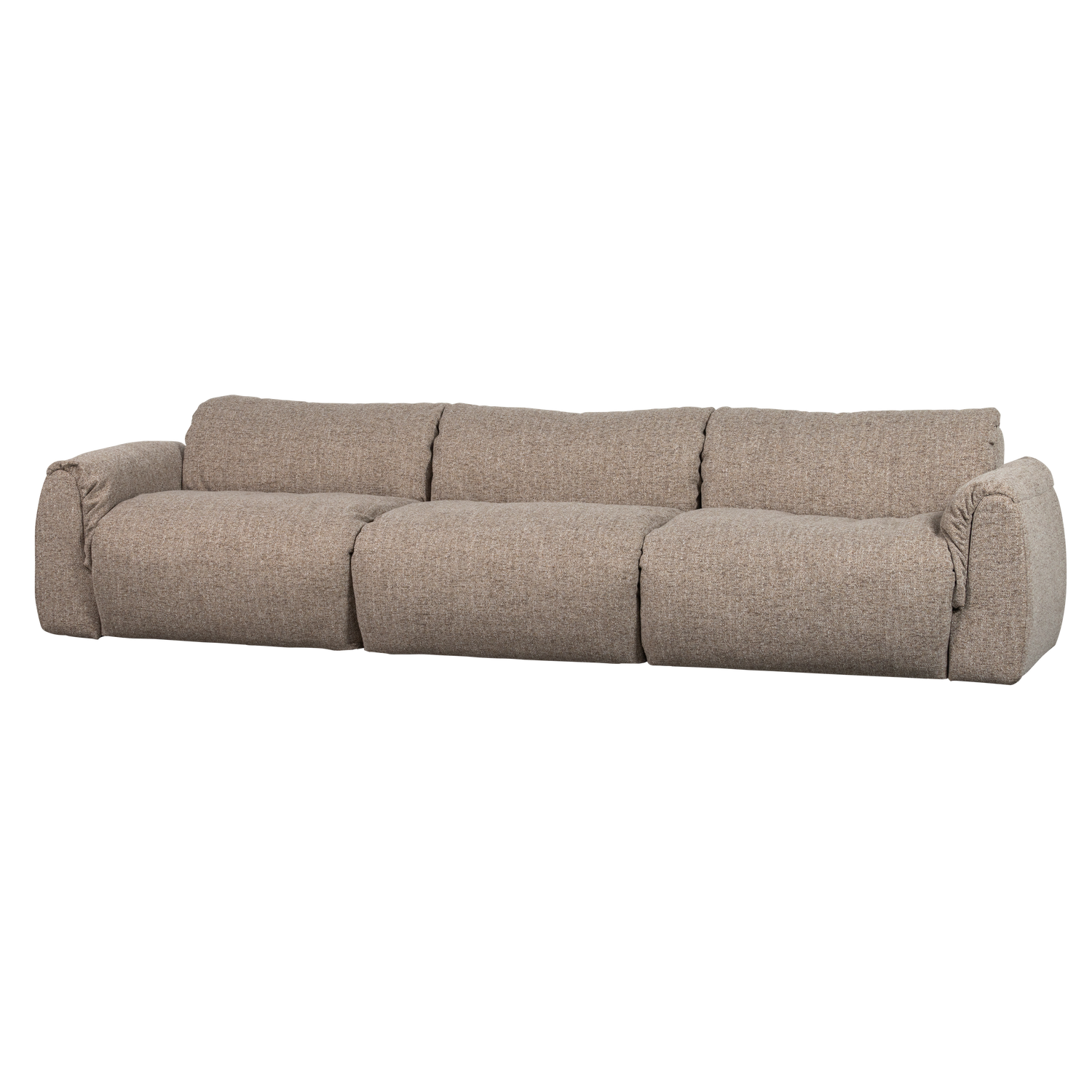 BAGGY 3-SITZER RECHTS WEBSTOFF BRAUN MELANGE 377531-BM
