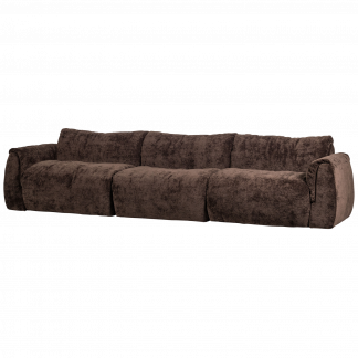 BAGGY 3-SITZER RECHTS 3D CHENILLE DUNKELBRAUN 377531-DB