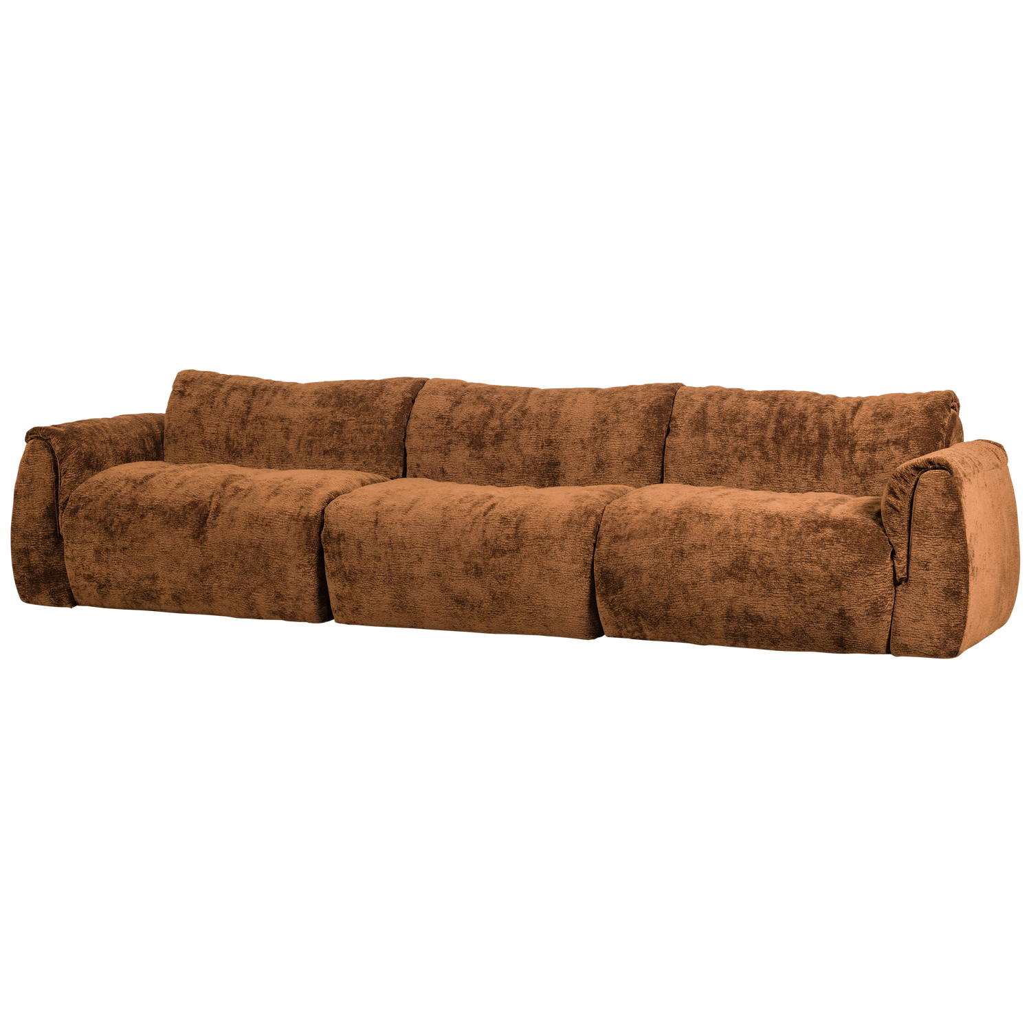 BAGGY 3-SITZER RECHTS 3D CHENILLE MITTELBRAUN 377531-MB