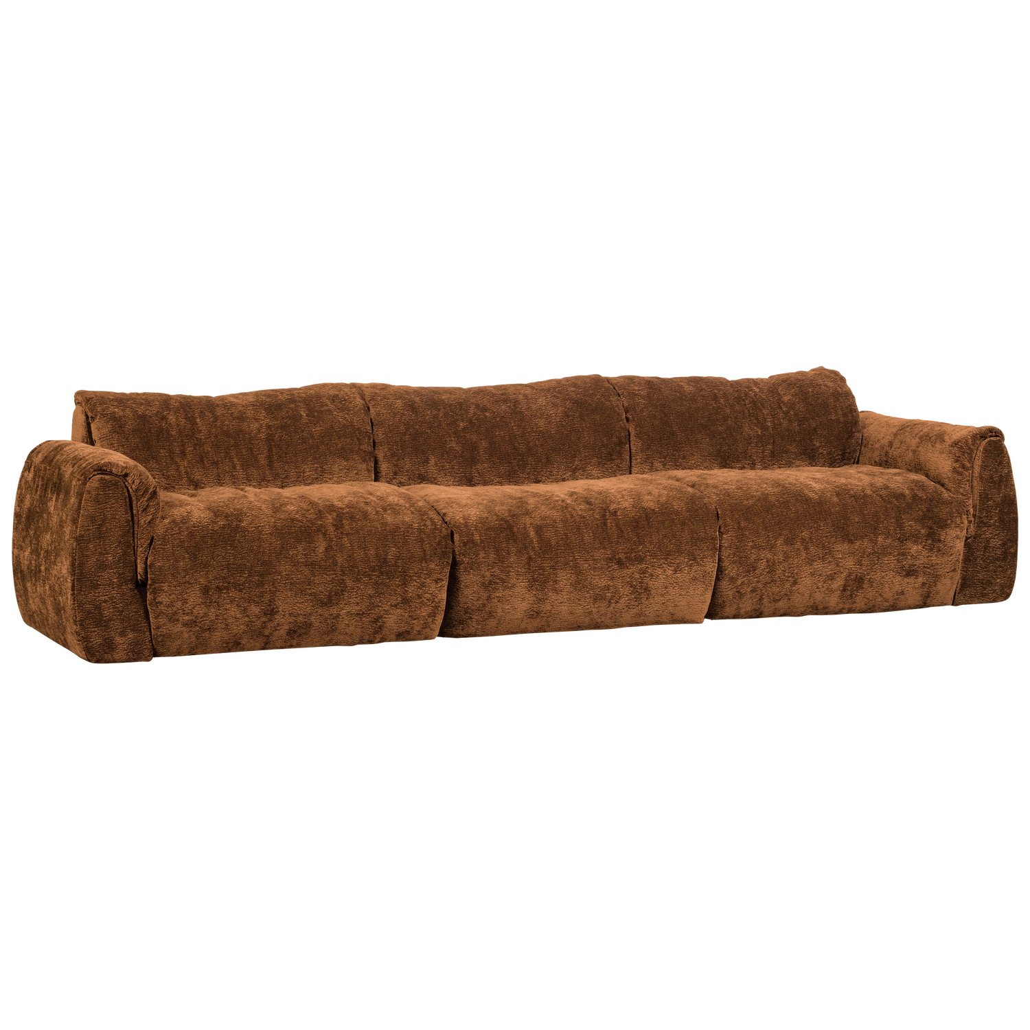 BAGGY 3-SITZER RECHTS 3D CHENILLE MITTELBRAUN 377531-MB – Bild 3
