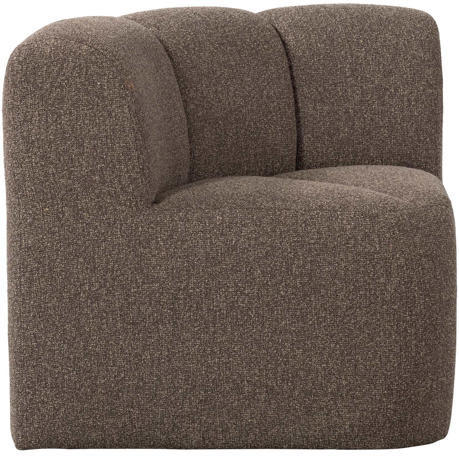 MOJO ESSBANK ECK MIT RUCKENLEHNE BOUCLE BRAUN MELANGE 377533-BM – Bild 3