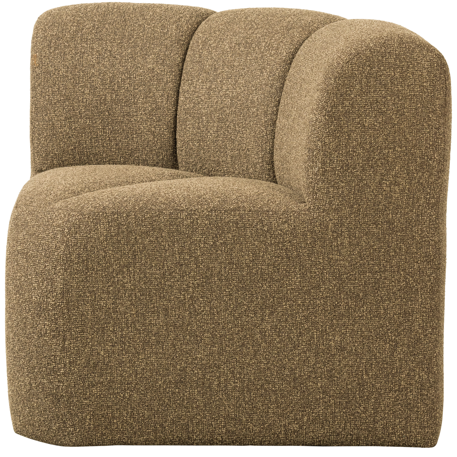 MOJO ESSBANK ECK MIT RUCKENLEHNE BOUCLE GELBBRAUN MELANGE 377533-GM – Bild 4