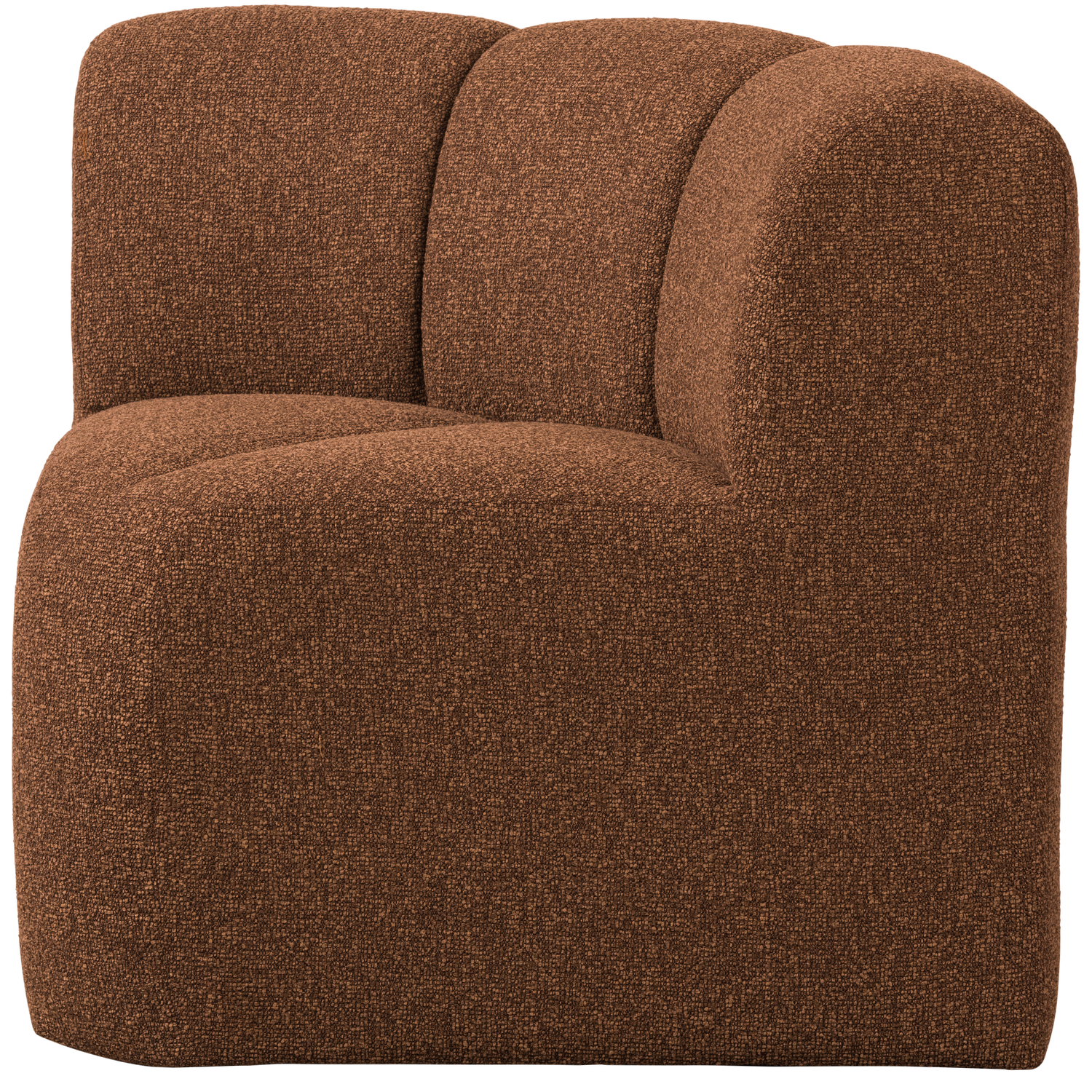 MOJO ESSBANK ECK MIT RUCKENLEHNE BOUCLE ROSTBRAUN MELIERT 377533-RM – Bild 2