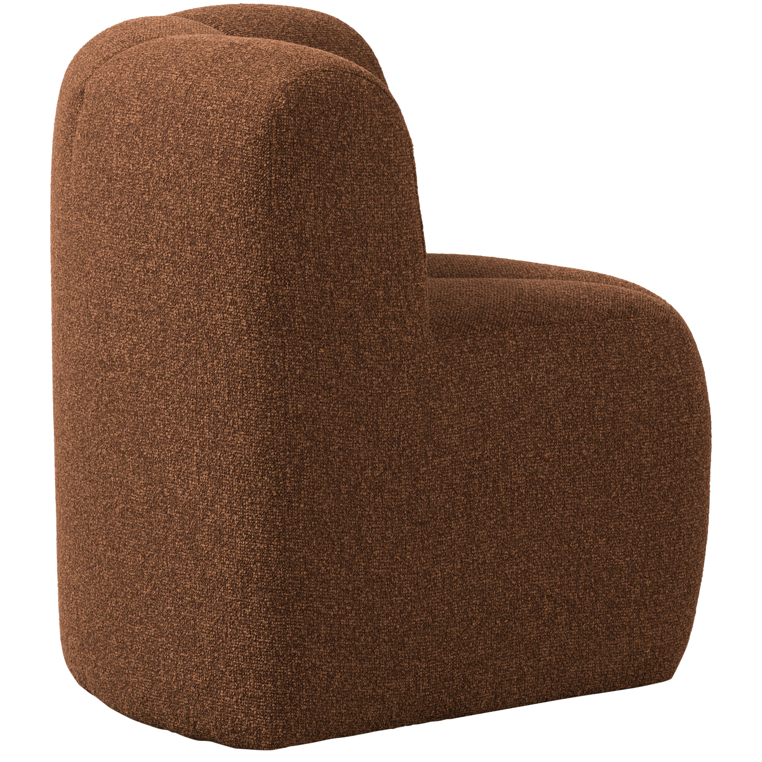 MOJO ESSBANK ECK MIT RUCKENLEHNE BOUCLE ROSTBRAUN MELIERT 377533-RM – Bild 5