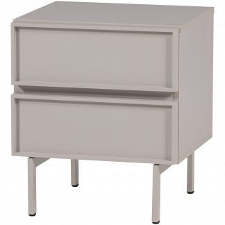 TOURS KOMMODE  NACHTTISCH 2 SCHUBLADEN MELAMINE MDF SAND 377548-Z