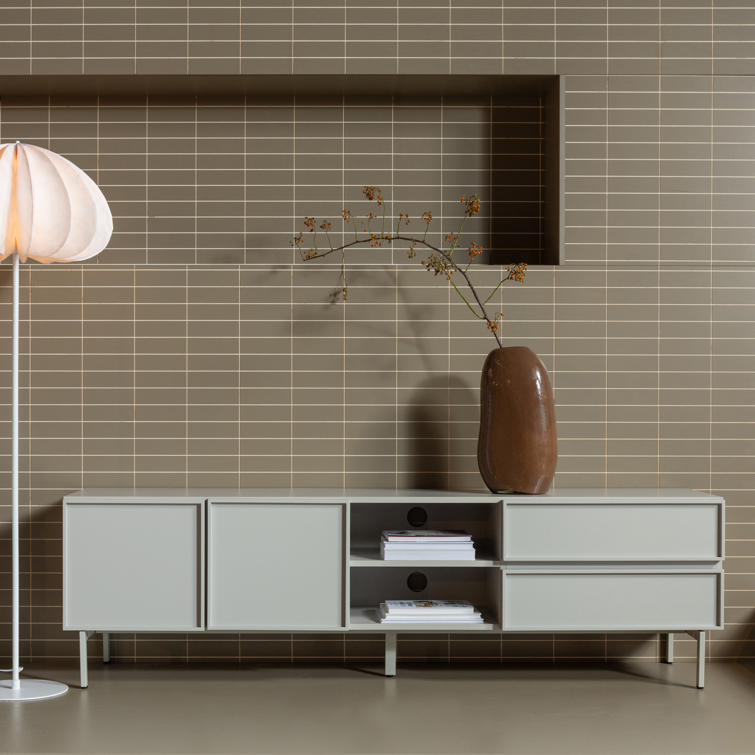 TOURS TV-MOBEL 180 CM MELAMINE MDF SAND 377551-Z – Bild 2