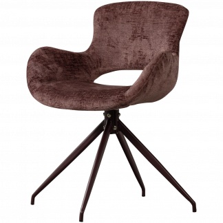 ELIVA ESSZIMMERSTUHL STRUCTURE VELVET PURPEL - 2ER SET 377562-P