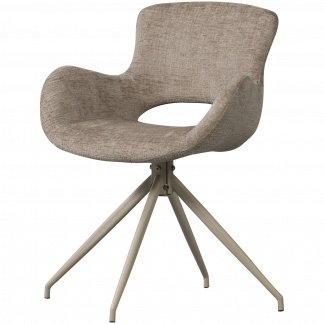 ELIVA ESSZIMMERSTUHL STRUCTURE VELVET SAND - 2ER SET 377562-Z