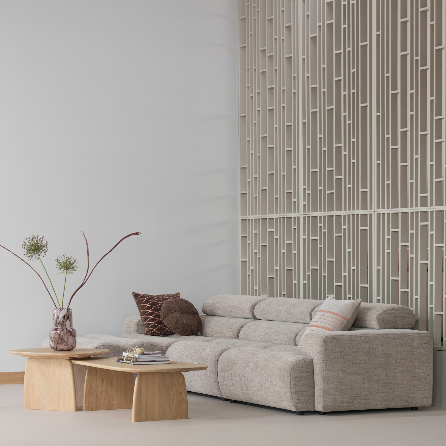 NOVI CHAISE LONGUE SOFA LINKS NATUR MELANGE 377667-NM – Bild 3