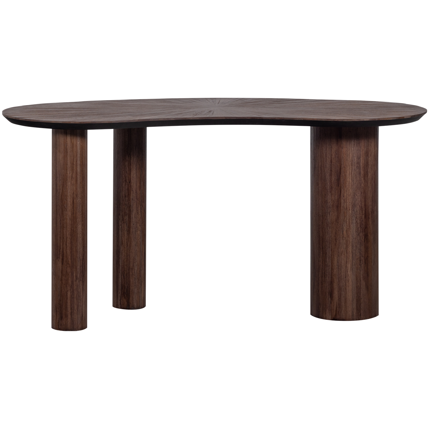 SUN ORGANIC BEISTELLTISCH SCHREIBTISCH TEAK BROWN 377583-B – Bild 4