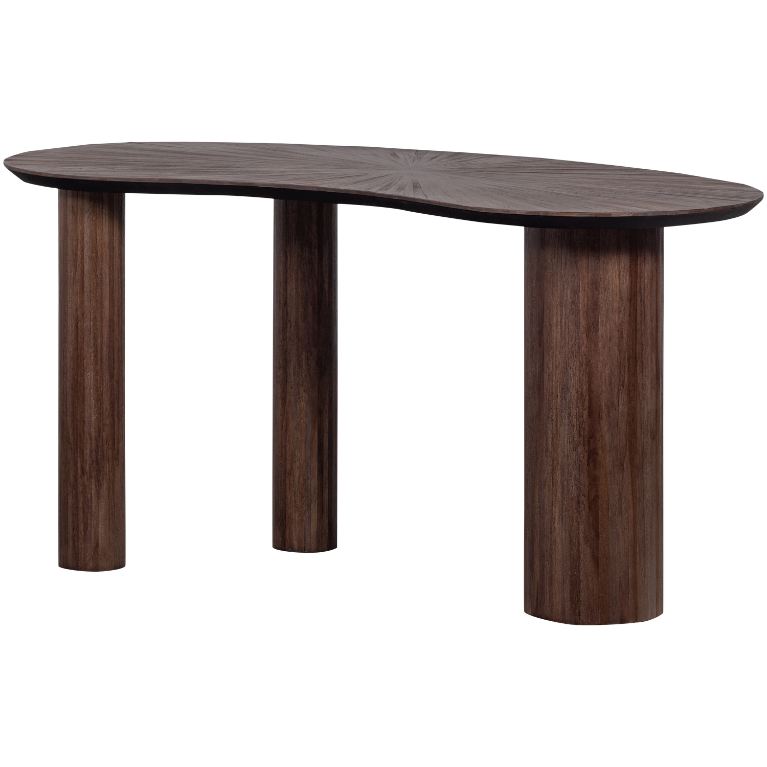 SUN ORGANIC BEISTELLTISCH SCHREIBTISCH TEAK BROWN 377583-B