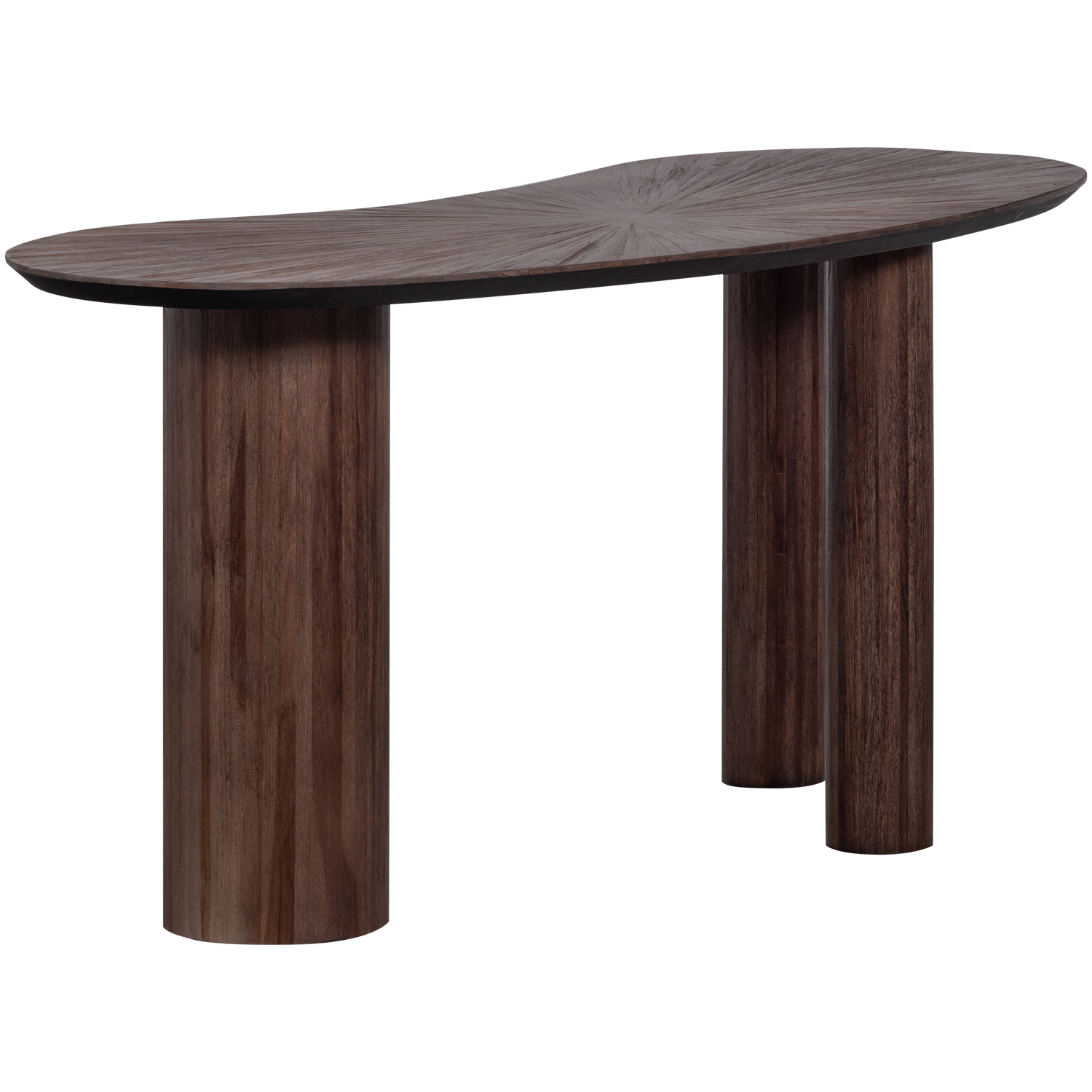 SUN ORGANIC BEISTELLTISCH SCHREIBTISCH TEAK BROWN 377583-B – Bild 5