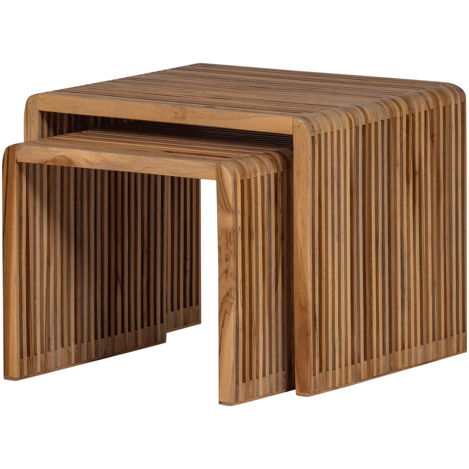 JASMIJN BEISTELLTISCH TEAK NATURAL - 2ER SET 377587-B