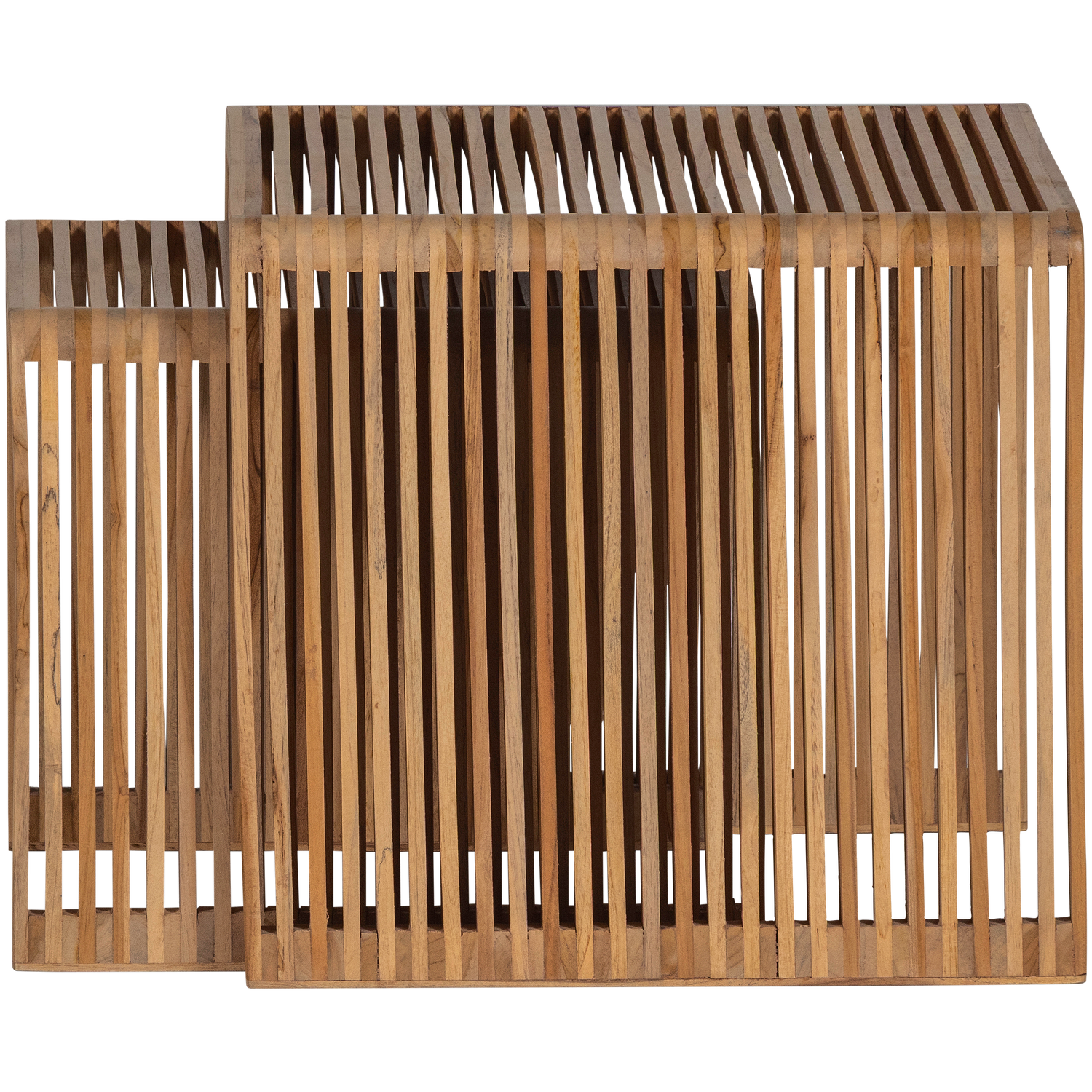 JASMIJN BEISTELLTISCH TEAK NATURAL - 2ER SET 377587-B – Bild 4