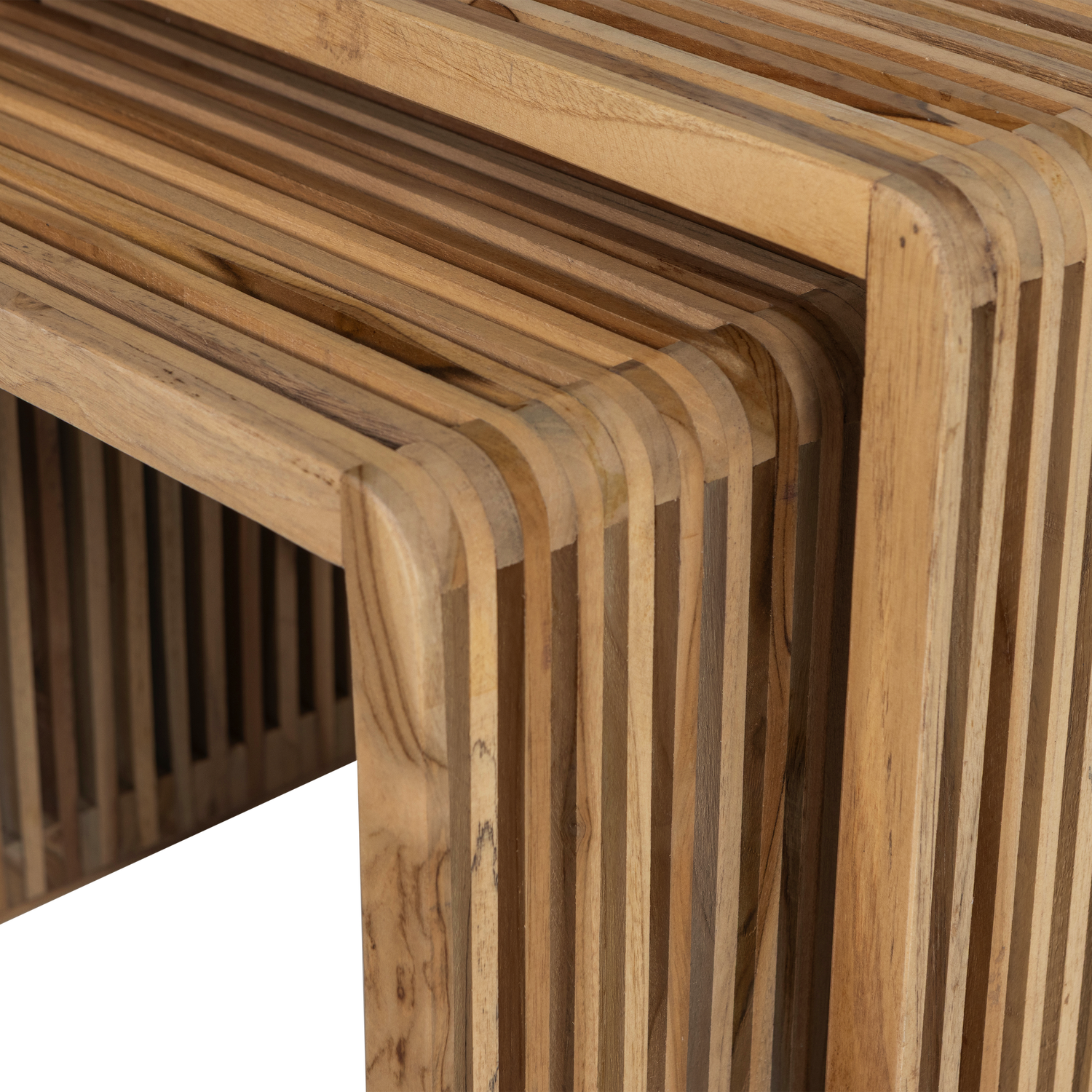 JASMIJN BEISTELLTISCH TEAK NATURAL - 2ER SET 377587-B – Bild 5