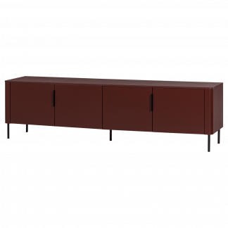 GUNNAR TV-MOBEL 200 CM KIEFER BORDEAUXROT [fsc] 377594-BR