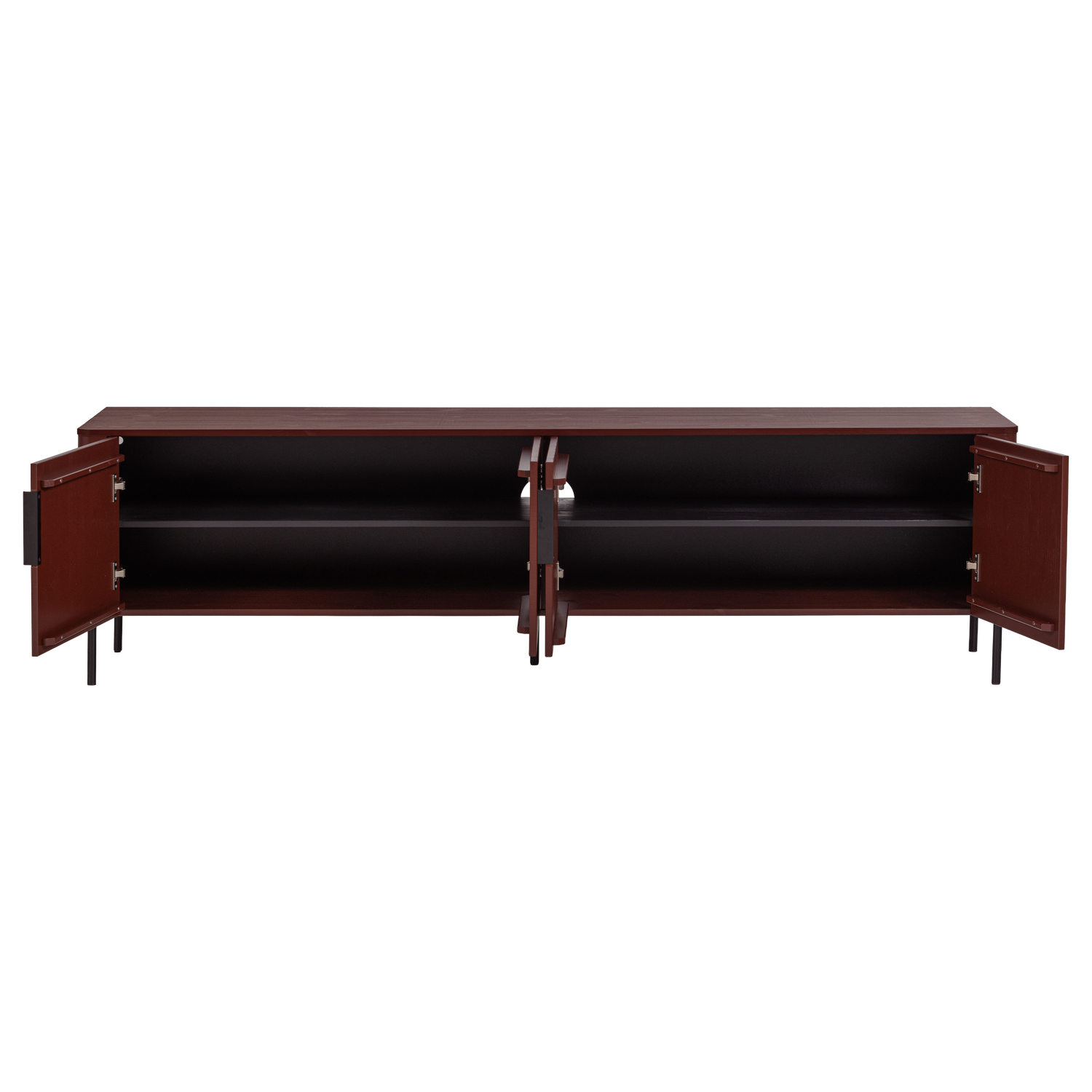 GUNNAR TV-MOBEL 200 CM KIEFER BORDEAUXROT [fsc] 377594-BR – Bild 6