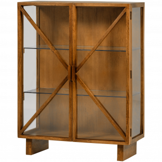 KELLA 2-TURIGER SCHRANK MANGO HOLZ NATUR 377621-N