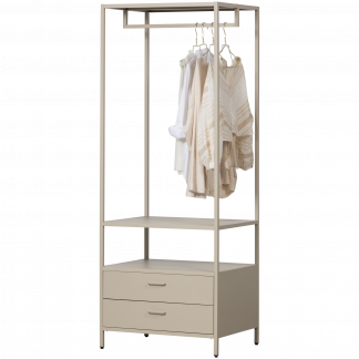 FERRIS OFFEN KLEIDERSCHRANK 70 CM METALL SAND 377627-Z