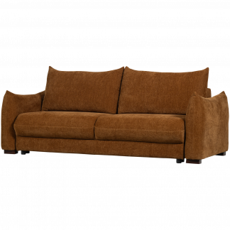 JONNE 3-SITZER SLEEPBANK CHENILLE BRAUN 377629-B