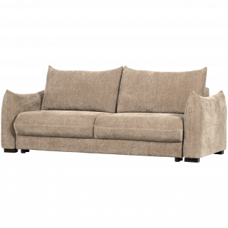 JONNE 3-SITZER SLEEPBANK CHENILLE NATUR 377629-N