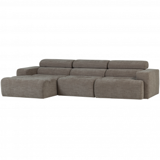 NOVI CHAISE LONGUE SOFA LINKS GRAU MELANGE 377667-GM